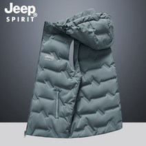 JEEP SPIRIT 지프 덕다운 남녀공용 후드 탈부착 패딩 조끼 HB-MJ606+YAPOGI 사은품