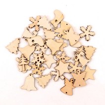 20-40mm 나무 동물 케이크 모양 수제 홈 공예 매달려 액세서리 그림 스크랩북 DIY MZ281, 02 2_03 35pcs