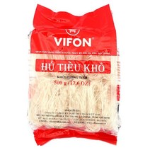 베트남 쌀국수 BICH CHI 비치치 HU TIEU KHO 후티우코 500G 건면 라이스 버미셀리 VIFON 비폰 분짜면 태국 라면 녹두당면 와이와이 분코 분투이 마마 반포코, VIFON 비폰 후티우코 500G