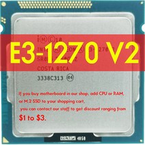 Xeon E3-1270 v2 E3 1270v2 3.5 GHz 쿼드 코어 CPU 프로세서 8M 69W Atermiter B75 메인보드 Intel LGA 115, 01 메인보드