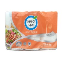 [자바라쇼핑] 깨끗한나라 데일리 키친타올 130매 6롤 _ kig0337*20230302EA, 본상품선택