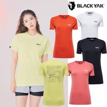 BLACKYAK [블랙야크] 이월특가 여성 아이유착장 아이스 그래픽 반팔 라운드티 BAC청계티셔츠S#2 1BYTSM1502