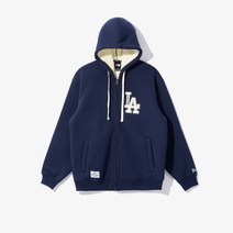 [국내정식매장] 뉴에라 엠엘비 남성 후드티 MLB 쿠퍼스 타운 LA 다저스 후드 집업 미드나잇 네이비 13781128