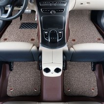 2019 쏘나타(DN8) 오토핏 9D 가죽 입체 코일 카매트, 다크브라운+베이지, 2019 쏘나타(DN8) / 2019~