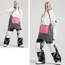GsouSnow 남녀공용 스키복 상하세트 상의 바지 포함 방풍 보온 스키웨어 2259+2276