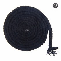 pp로프 밧줄 5mm 코튼 코드 친환경 트위스트 로프 고강도 실 DIY 섬유 공예 직조 끈 홈 인테리어 4 야드, 07 black 4yards