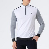 흡습속건 기능성 골프웨어 남자 반집업 긴팔 티셔츠 골프티셔츠