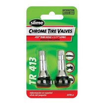 Slime 2078-A 크롬 타이어 밸브 스템 3.8씨엠 CM(1-1/4인치) TR 413