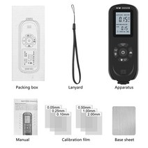 도막 피막 두께 측정기 게이지 정밀 자동차 코팅 수동 계기 디지털 LD 0-2000UM 페인트 필름, 01 Black