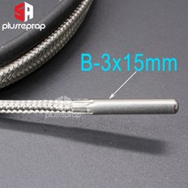 K타입 열전대 센서 3x10mm 또는 3D 프린터 압출 프린트 헤드 온도 부품, 02 B-3x15mm_02 2PCS