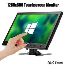10.1″ pc 모니터 1920x1200 터치 게임용 모니터 for raspberry pi ps3 ps4 xbox360 시스템 cctvvga hdmi bnc usb lcd 디스플레, 씨엔, 1280x800