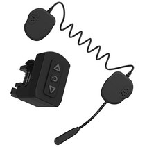 ZLD 오토바이 헤드셋 이어폰 편리한 안내 작동, 라인 400mm, ABS, 검은색