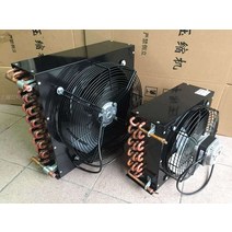 공냉식 수냉식 판형 열교환기 실외기 물콘 냉각팬, 팬이 있는 2x4 콘덴서