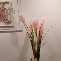 가을꽃 핑크뮬리-대형 조화 갈대 인조 꽃장식 야생화 들꽃 실내장식, 핑크베이지