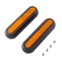 전기스쿠터 전기차 전기오토바이 용품 부품 새로운 휠 커버 보호 쉘 xiaomi electric scooter pro 2 m365 1s m365 pro 전면 후면 안전 반사, 2개