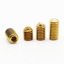 M2 황동 무두 볼트 DIN916 육각 소켓 헤드 나사 스크류, M2 (10pcs), 10mm, 1개