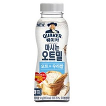 칠성 쉐이크 아침 식사 대용 퀘이커 마시는 오트밀 오트 & 우리쌀 건강식 간편식 식단조절 선식 50G 20개, 24세트