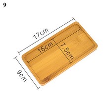 화분물받이 받침바퀴 토분 트레이 원목최신 화분 홀더 트레이 보육 대나무 분재 패드 매트 스탠드 정원, 09 9
