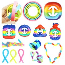 스위트데이 피젯토이 모음 뽁뽁이그립팝 레인보우루프 스트레치로프 탱글 실리콘팟잇 집콕놀이, 4.그립팝뽁뽁이