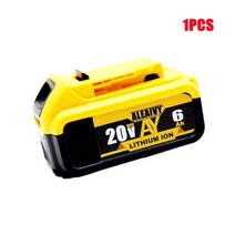 공구 배터리 DeWalt DCB185 DCB203 DCB206 DCB181 DCB184 충전식 리튬 20v 6.0Ah Max XR 교체용 DCB200 18V 전동, 245000mAh, CHINA, 1개