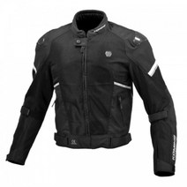 코미네 오토바이 여름자켓 바이크 메쉬 보호대 상의 JK-157 BLACK, BLACK-L