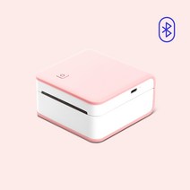 [샌디마로] 블루투스 어플 포토+라벨프린터 샌디마로 핑크, 색상:핑크|사이즈:15/25/50/53(mm)