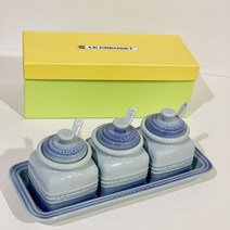 도자기 양념통 세트 양념통 수저통 주방 가정용 소금통 양념병 후추통, 9.연청양념통3개세트개