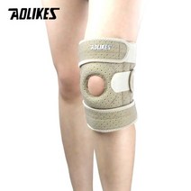 Aolikes 1pcs 통기성 4개 스프링 무릎보호대 지지대 무릎 패드 슬개골 무릎 패드, 피부, 오른쪽