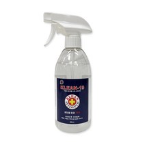 KLEAN-19 에탄올 75% 소독 살균 알콜 스프레이 500ml 차량용 장난감 안전한 뿌리는 소독제, 스프레이 500ml x 1개, 1개