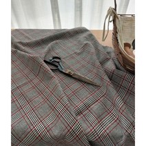 혜인천 울혼방느낌의 선염체크 그레이