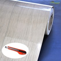 데코리아 재사용이 가능한 무점착 원목무늬목 바닥재 앤틱 323, 그레이