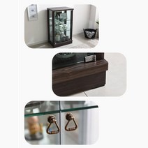 엔틱 유리 양문 형 술 수납 장식 장 1300 고급진열장, 화이트