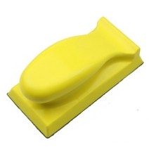 샌딩 원형 그라인더 사포 디스크 홀더 샌드페이퍼 백킹 연마 패드 핸드 그라인딩 블록, 70 x 135 mm