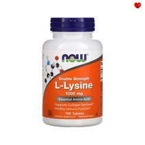 나우푸드 엘 라이신 1000mg 100정 리신 L Lysine, 1개, 기본