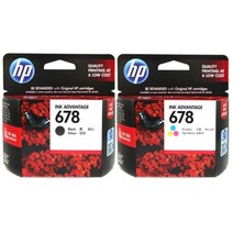 HP HP정품잉크 No.678 CZ107AA(검정)+CZ108AA(칼라) 세트, 1세트