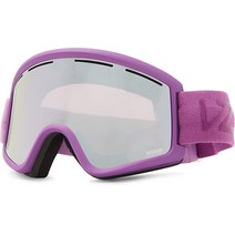 VonZipper Cleaver 성인용 스노보드 고글 - 플럼 새틴/그레이-로즈/원 사이즈, Grey Rose, Plum Satin / Grey-rose