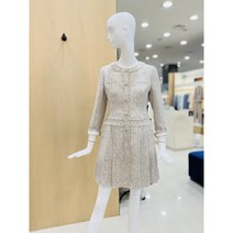 [케네스레이디] (E420) 클래식 트위드 플리츠 원피스 (EWOPLI0500-1)