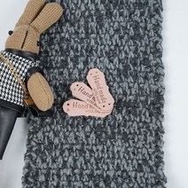 핸드메이드 직조 라벨 의류 가방 악세서리 제작 행텍, C withlove노랑