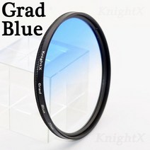 니콘 캐논 편광용 적외선 접시 렌즈 키트 카메라 KnightX CPL UV 스타 ND 필터 49mm 52mm 55mm 58mm 62mm 67mm 72mm 77mm, [10] Grad Blue, [08] 77mm