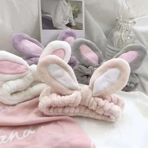 토깽이 헤어밴드 머리띠 토깽이머리띠 세안머리띠, 베이비핑크다다몰