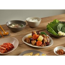 에라토 조약돌 2인 12P 신혼 부부 그릇 홈 세트, 3.코코아