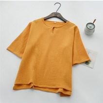 법복 개량한복 절복 승복 생활한복 Blusas Femininas 중국 스타일 빈티지 코튼 린넨 반소매 셔츠 프레리 칙
