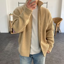 [무배/M-L] 남자 겨울 램스울 스판 오버핏 하찌 니트 집업 가디건 5컬러