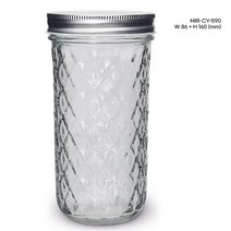 유리병 미르 크리스탈 590ml, 실버