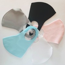 빨아 쓰는 숨쉬기 편안한 성인 네오플랜 연예인 마스크, 연그레이