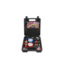 r22냉매 R12 R22 R134a R502 전체 매니폴드 게이지 세트 HVAC A/C 냉동 충전