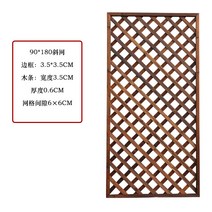 원목 파티션 가림막 나무 벽 울타리 야외 정원꾸미기 화분 걸이, 90 180 슬래시넷