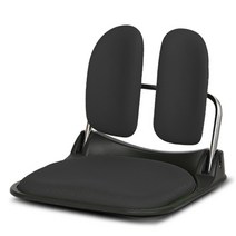 체어포커스 듀얼폴더 DF-925 접이식 좌식의자 메쉬, 블랙