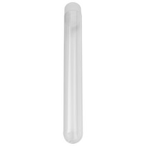 100PCS 12X100mm 투명 연구소 명확한 플라스틱 테스트 튜브 유리 병 푸시 캡 학교 실험실 소모품과, 하나, 투명 & 화이트