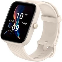 Amazfit Bip U Pro 스마트 워치 알렉사 내장 남성 여성용 60개 이상의 스포츠 모드가 있는 GPS 피트니스 트래커 혈액 산소 심박수 수면 모니터 5ATM 방수, Cream